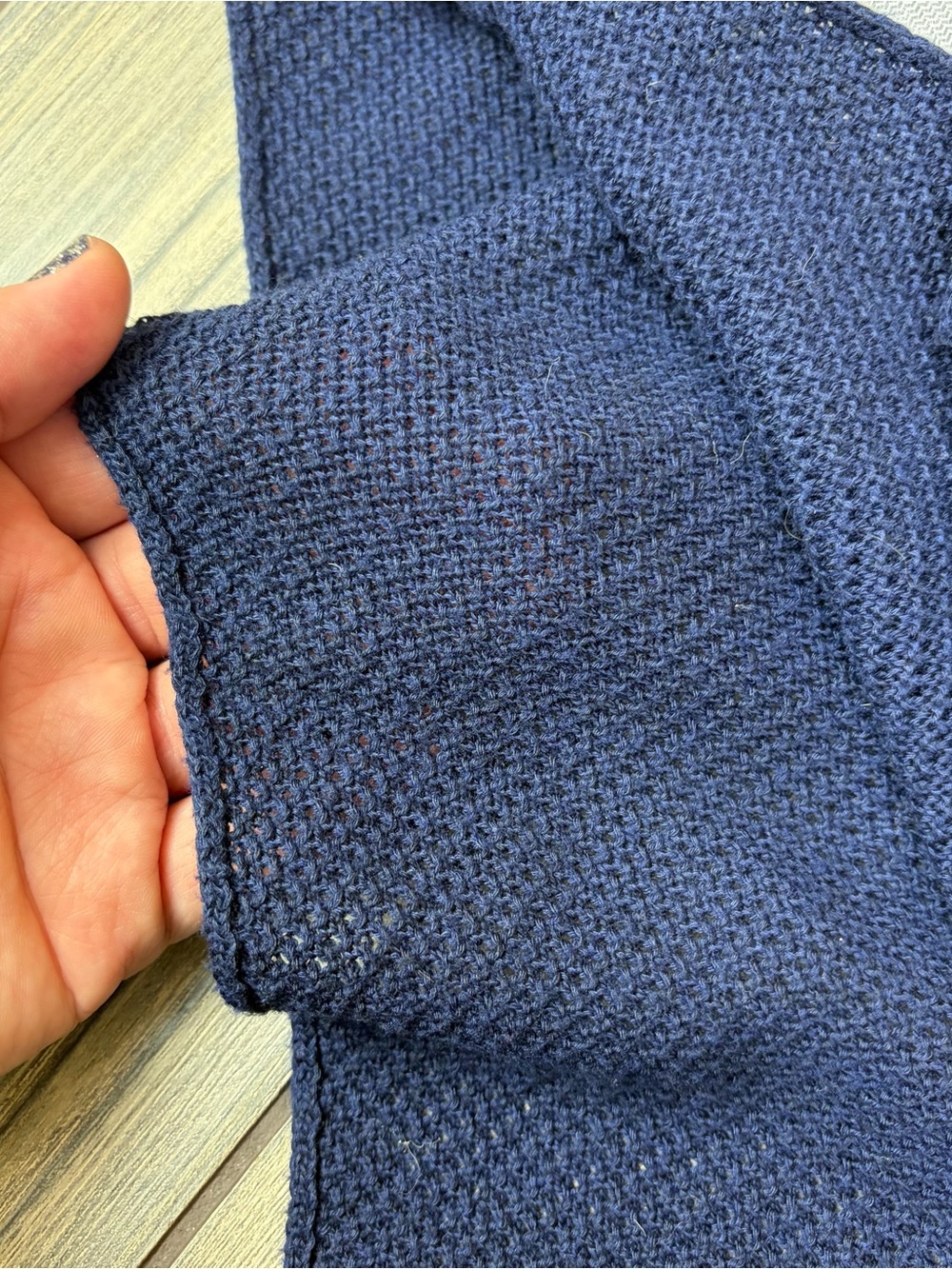 We Are Amma Cocoon Nursing Cover Navy Blue - Picture 2 of 6